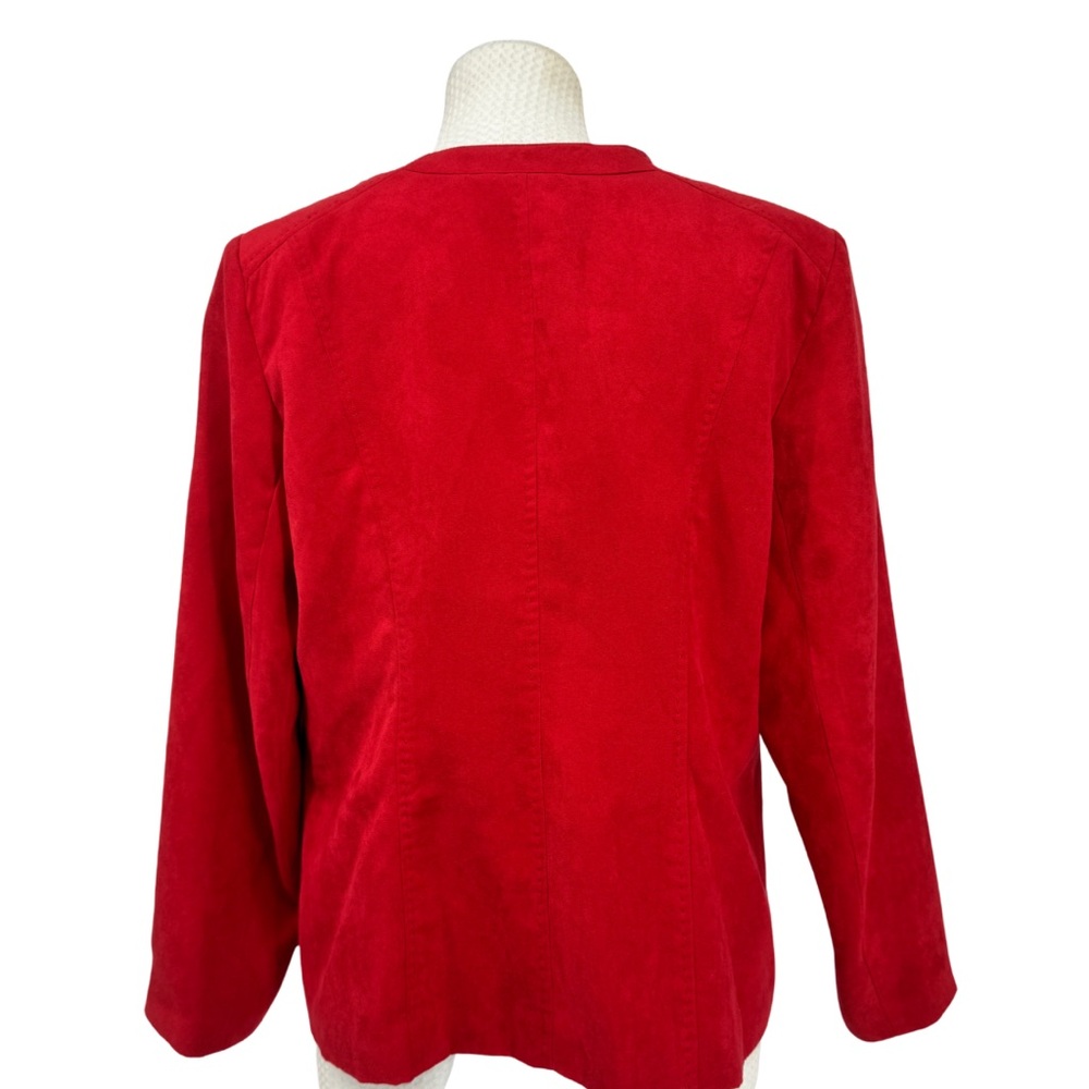 Kim Rogers Red Zippered Jacket - Picture 2 of 9